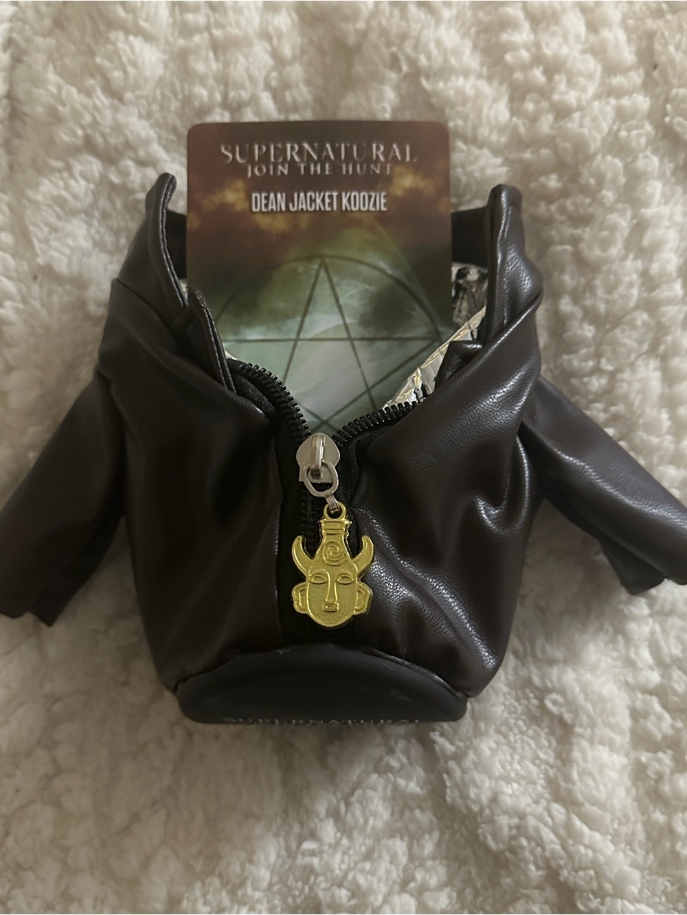 Supernatural Culture Fly Dean Jacket Koozie -BRAND NEW